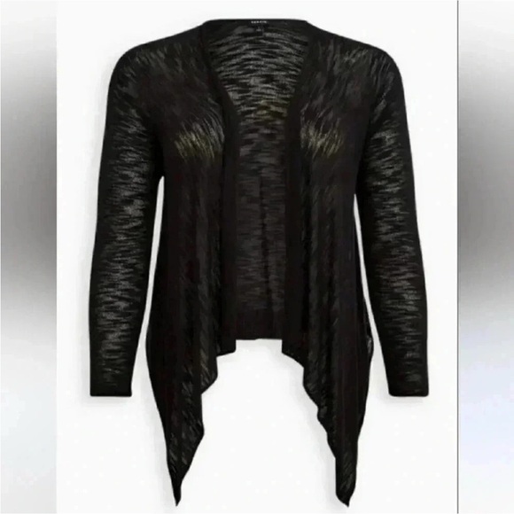 Torrid Black Open-Front Sweater, 00x - Picture 8 of 8